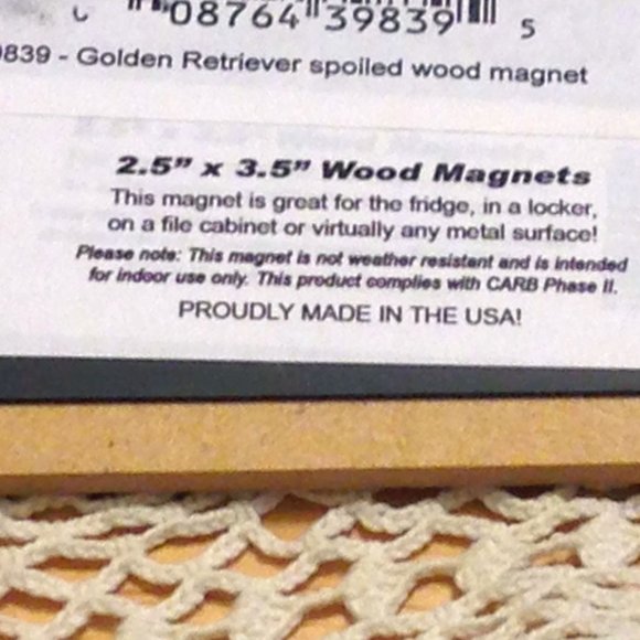 Refrigerator Magnet, Golden Retriever, New - Picture 2 of 3